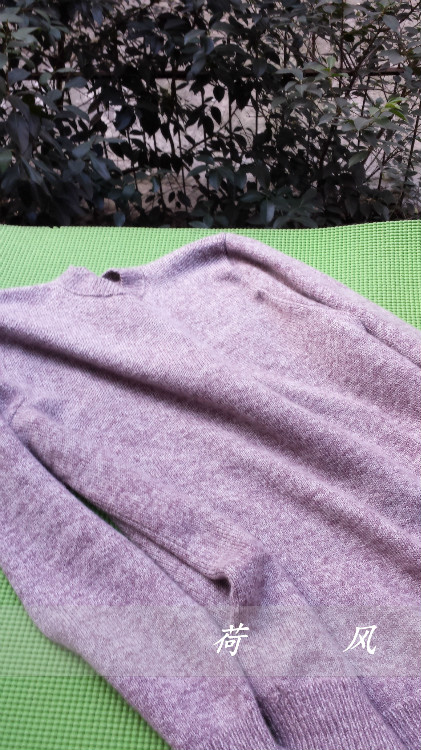 晴光－－－羊絨男式套衫 - 七月.荷風(fēng) - 水殿風(fēng)來(lái)