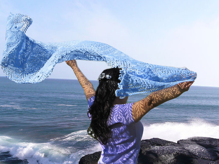 翎——挑戰(zhàn)peacock feathers shawl - pldlxn - 風(fēng)征小屋