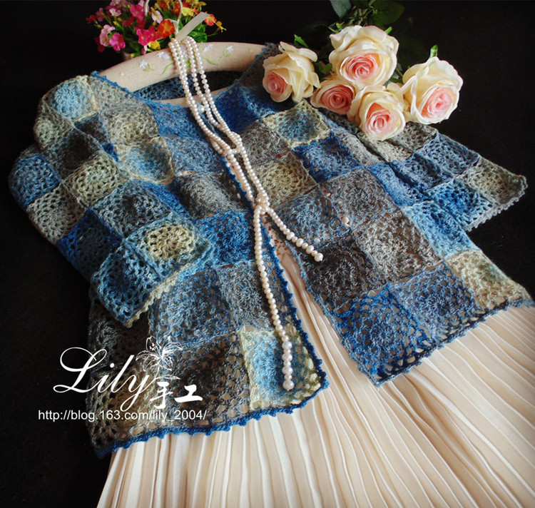 【Lily】--如黛--暖春拼花小開(kāi)衫 - Lily - Lily的手工編織天地