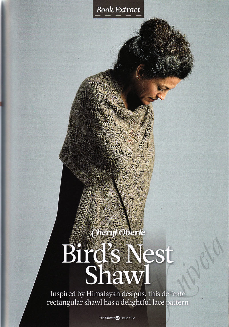 201512 翻譯習(xí)作——Birds Nest 鳥(niǎo)巢（實(shí)用款披肩） - 水若 - 滿(mǎn)溪流水香