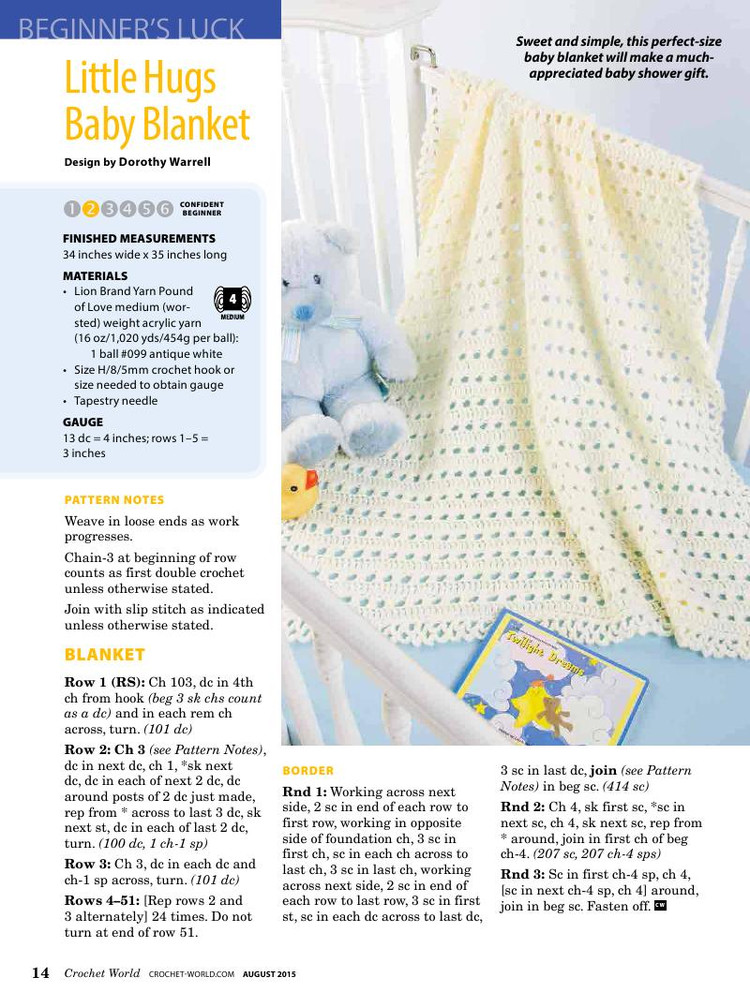 Crochet World  August 2015 - 輕描淡寫(xiě) - 輕描淡寫(xiě)