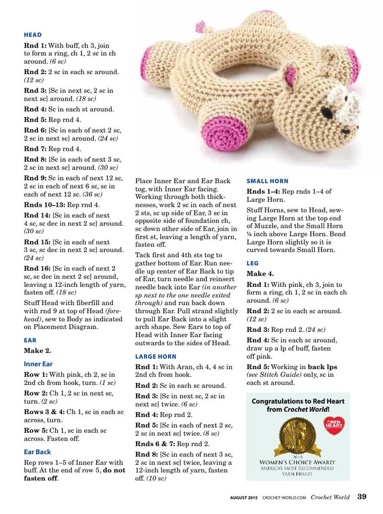 Crochet World  August 2015 - 輕描淡寫(xiě) - 輕描淡寫(xiě)