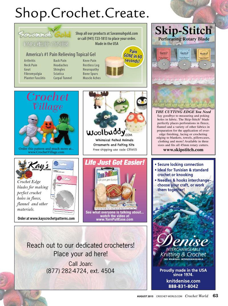 Crochet World  August 2015 - 輕描淡寫(xiě) - 輕描淡寫(xiě)