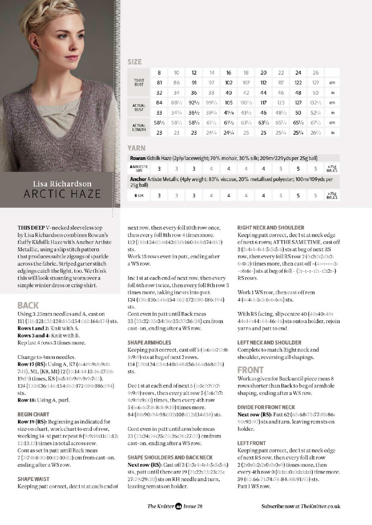 The Knitter №78 2014 - 輕描淡寫 - 輕描淡寫
