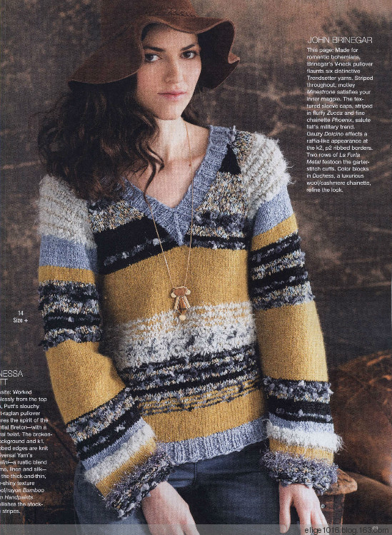 Vogue Knitting 2015 Fall - 采蓮南塘秋 -  婉如清揚
