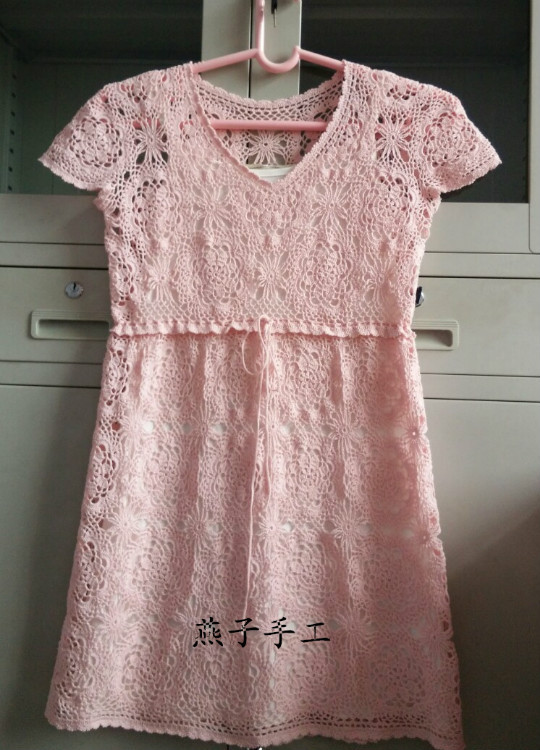燕子手工—醉花櫻（仿勾魂裙）附圖解 - 淡如水 - 淡如水