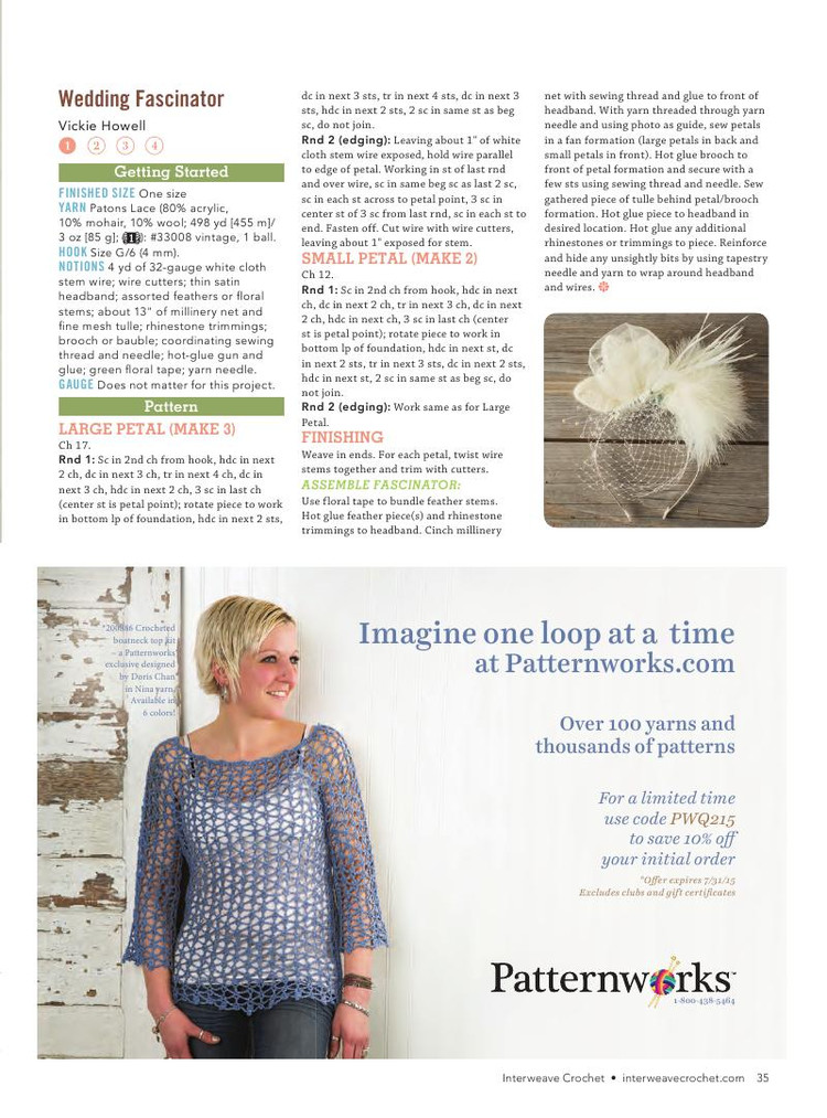 Interweave Crochet  Summer 2015 - 輕描淡寫 - 輕描淡寫