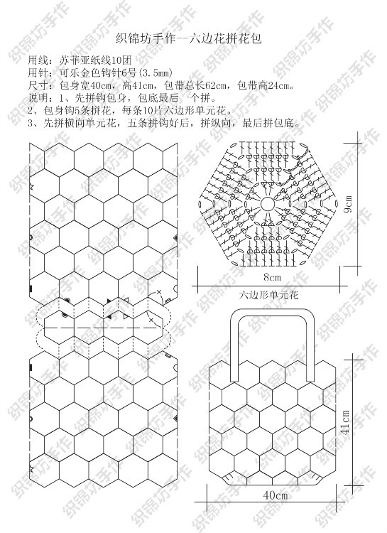 【織錦坊手作】——自己動(dòng)手制作超大氣棉紙鉤編包包 - yun815 - yun815的個(gè)人主頁(yè)