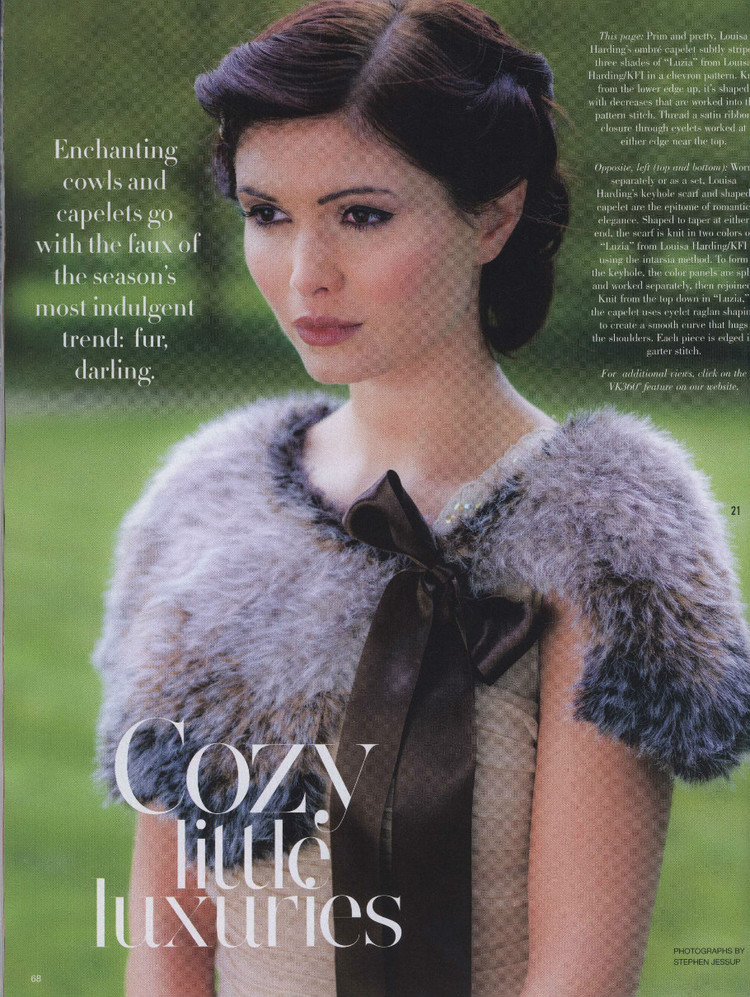 Vogue Knitting 2013/2014 冬季 - 輕描淡寫(xiě) - 輕描淡寫(xiě)