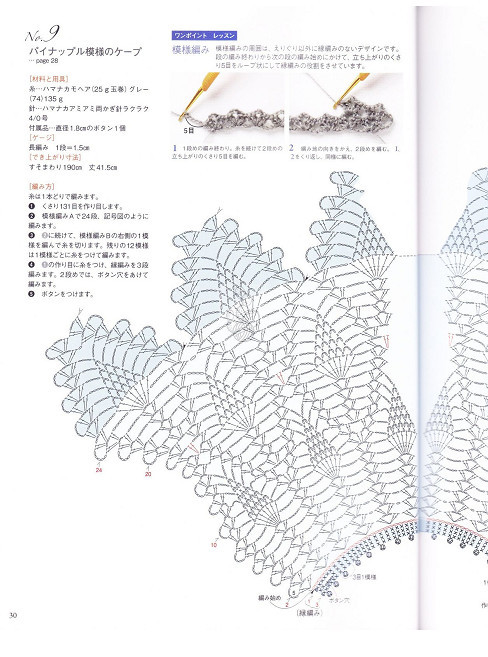 *魚化石*由歐時力菠蘿圍脖想到的完美不用斷線的菠蘿角鉤法 - 魚化石 - 死了都要愛