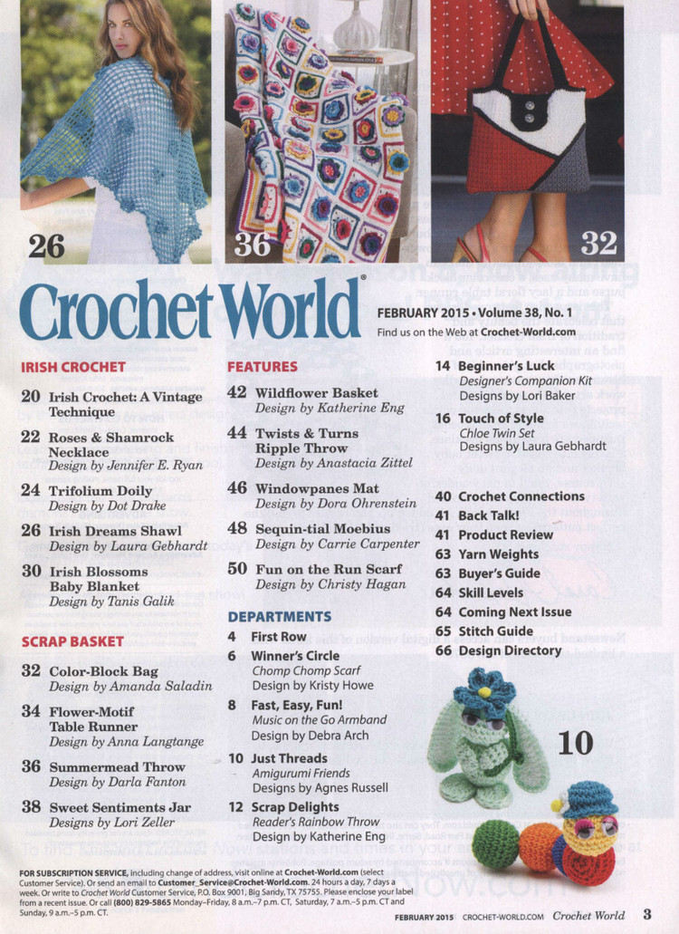 Crochet World  February 2015 - 輕描淡寫(xiě) - 輕描淡寫(xiě)