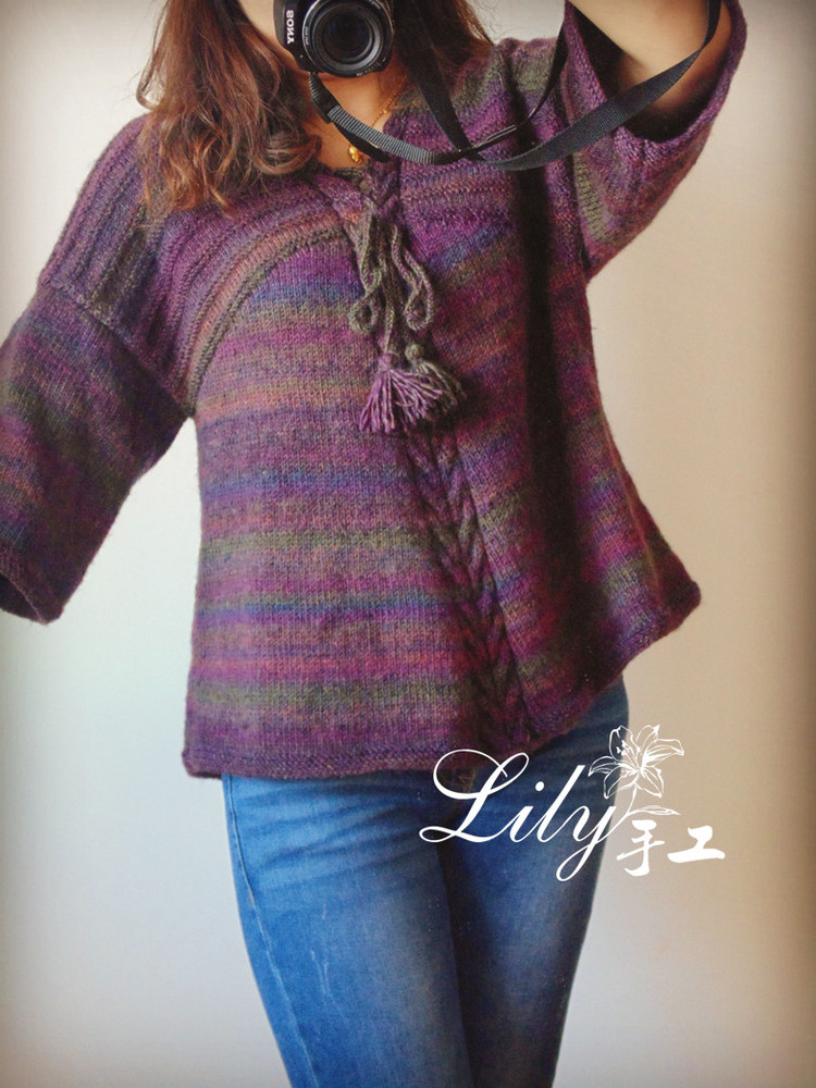 【Lilly手工】--搖曳--帶有民族風(fēng)感覺的罩衫 - Lily - Lily的手工編織天地