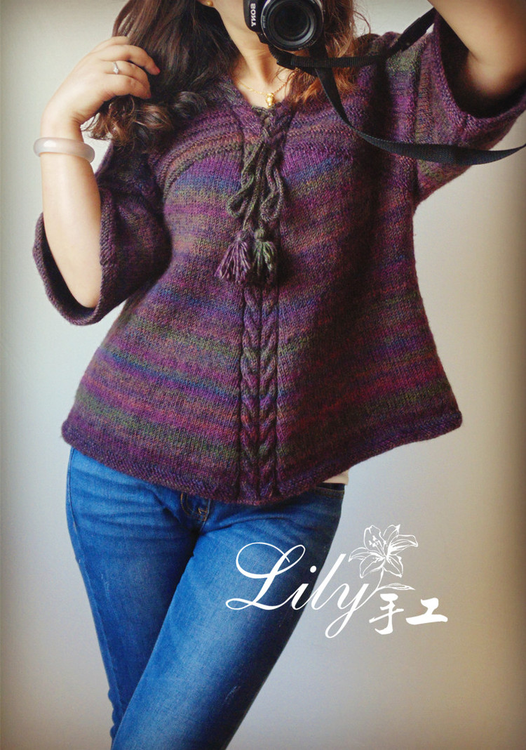 【Lilly手工】--搖曳--帶有民族風(fēng)感覺的罩衫 - Lily - Lily的手工編織天地