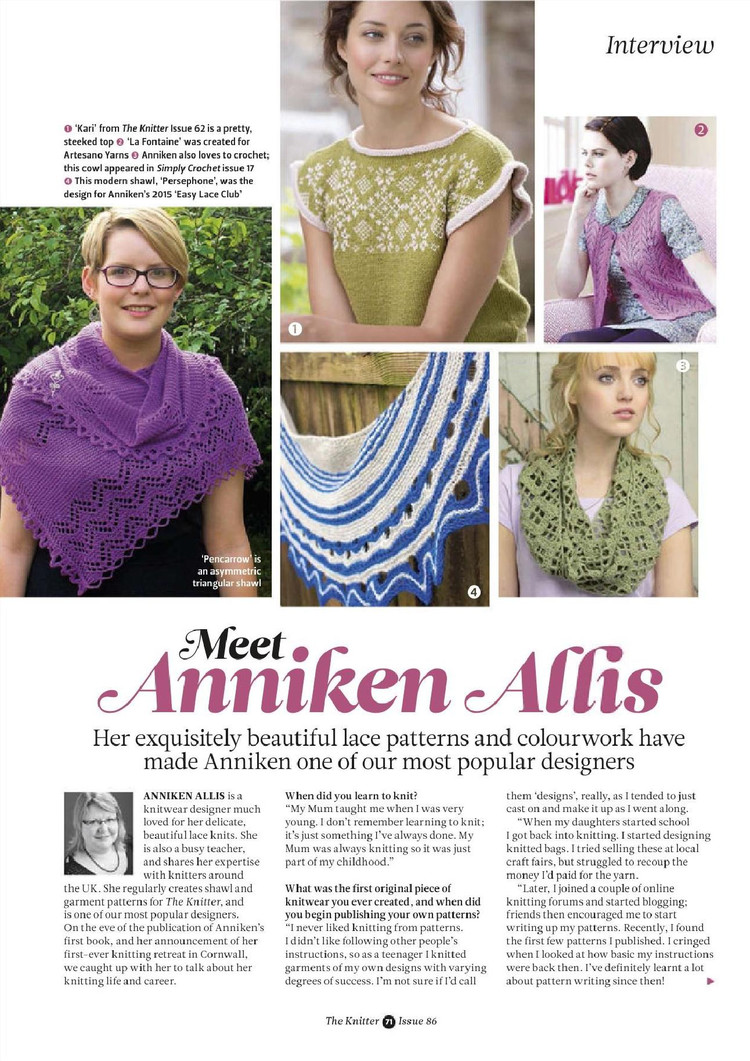 The Knitter  Issue 86 2015 - 輕描淡寫 - 輕描淡寫