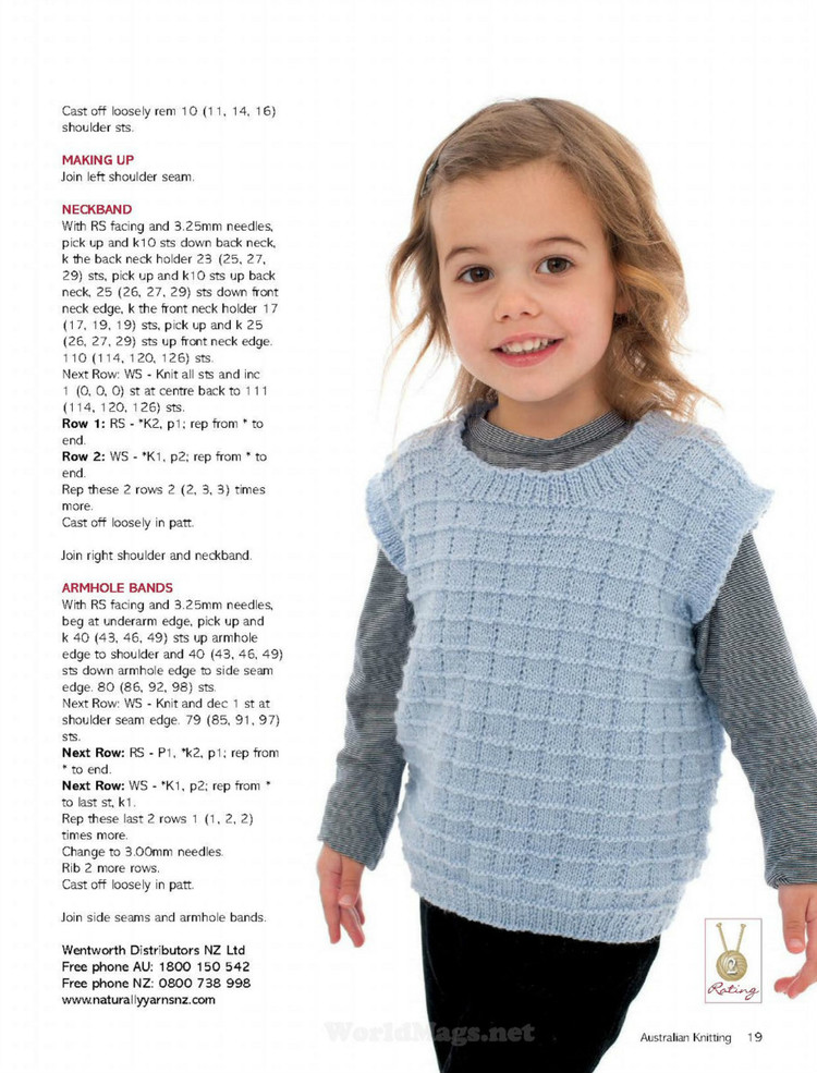Australian Knitting Volume 8 №1 2016 - 輕描淡寫 - 輕描淡寫