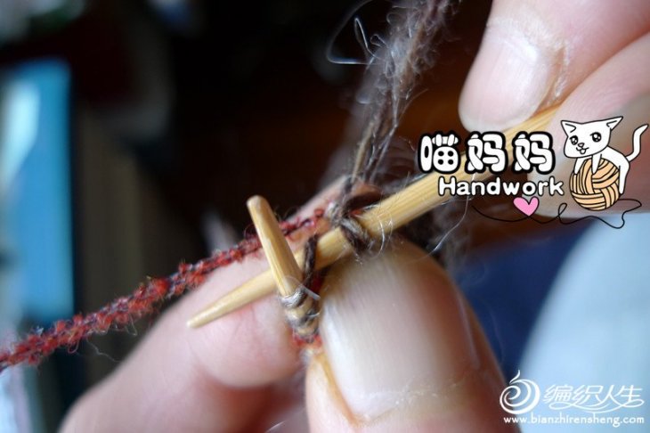一種方便的雙色提花織法--雙手帶線 一種方便的雙色提花織法--雙手帶線