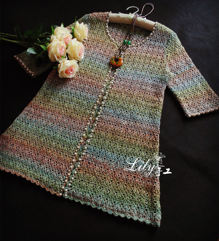 【Lily手工】--云凈--云蕾新色長款開衫 - Lily - Lily的手工編織天地