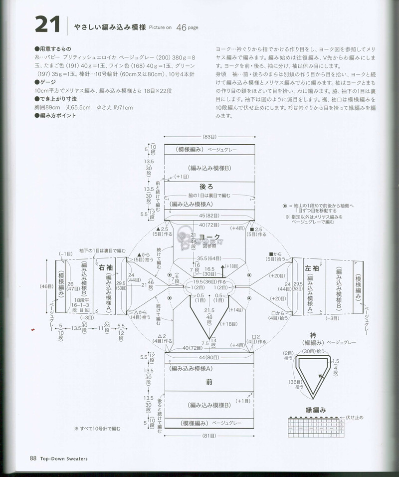 【戀戀云汀】秋冬編織*自上而下編織的毛衣 - 戀戀云汀 - 汀水云間戀戀云汀