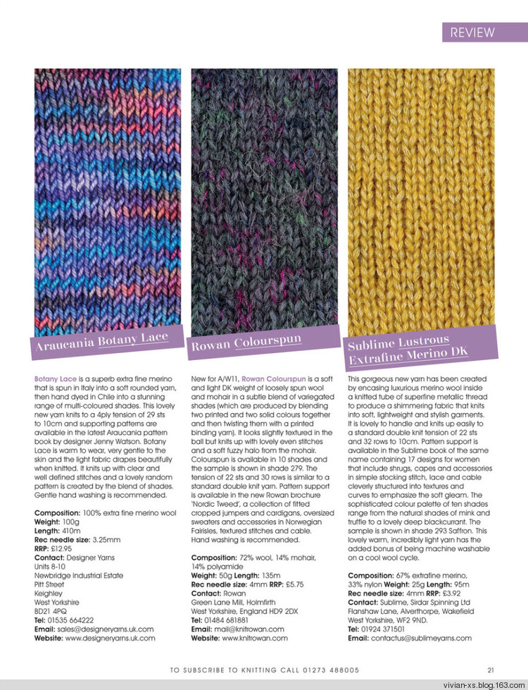 Knitting2011—— Issue 93 - Vivian - Vivian天天向尚