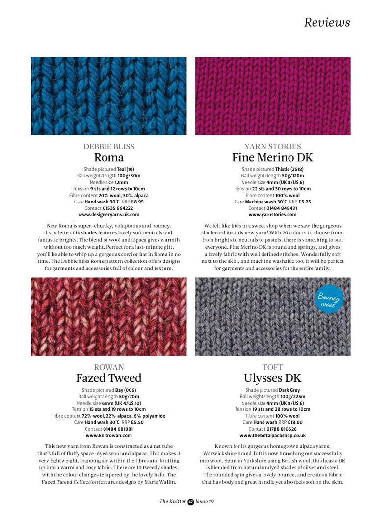The Knitter Issue 79 2014 - 輕描淡寫 - 輕描淡寫