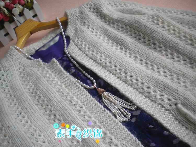 杏花微雨-----簡潔開衫 - 素手織錦 - 素手織錦的博客