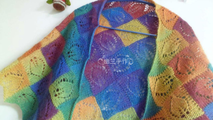 彩葉～～～仿東倒西歪披肩45 - 空谷幽蘭 - 指尖的溫柔～幽蘭の編織時(shí)光