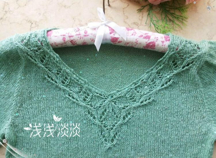 秋熠---亮片花邊女式長(zhǎng)袖 - 淺淺淡淡 - 淺 淺 淡 淡
