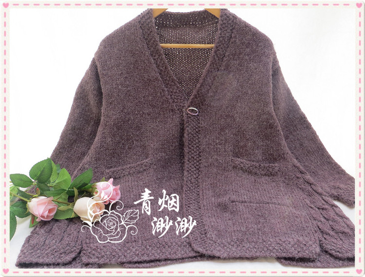 沉醉-----寬松A擺羊開(kāi)衫外套 - 青煙渺渺 - 青煙渺渺