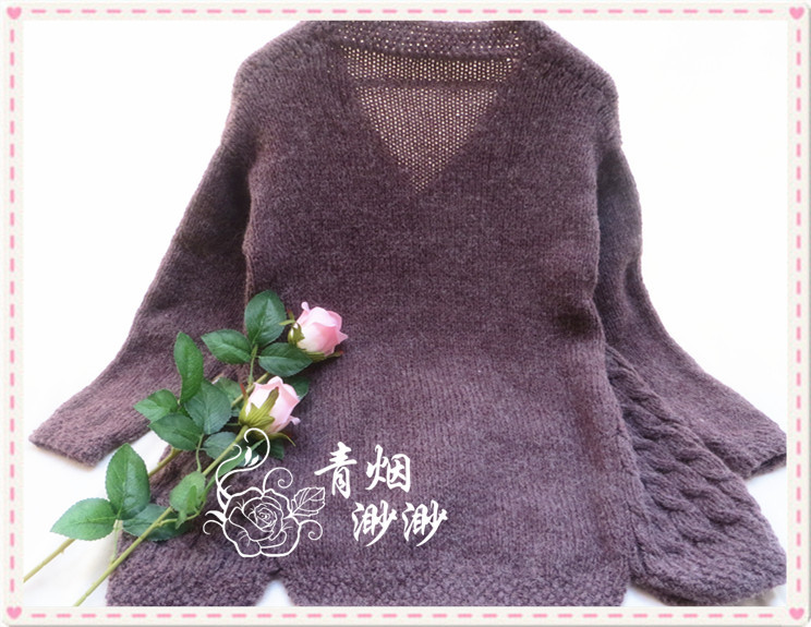 沉醉-----寬松A擺羊開(kāi)衫外套 - 青煙渺渺 - 青煙渺渺
