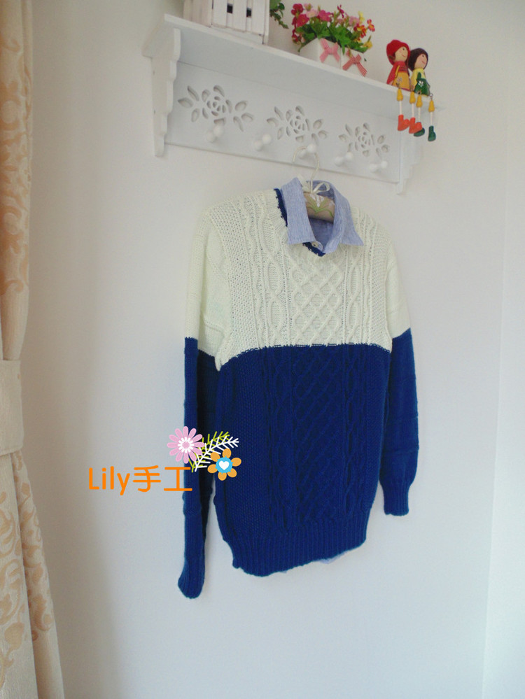 【Lily手工】--初日--兒子的撞色毛衣 - Lily - Lily的手工編織天地