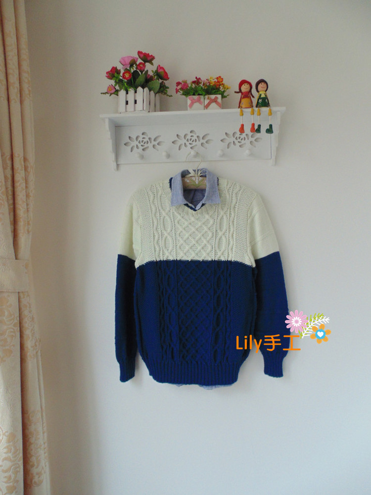 【Lily手工】--初日--兒子的撞色毛衣 - Lily - Lily的手工編織天地