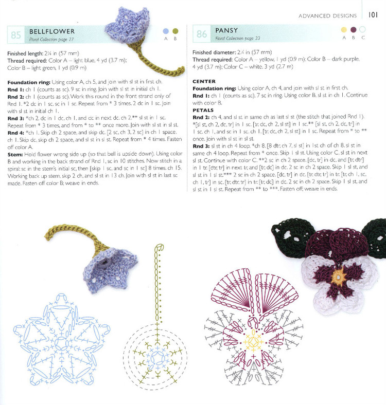 100LaceFlowersToCrochet 鉤單元花 - 紫蘇 - 紫蘇的博客