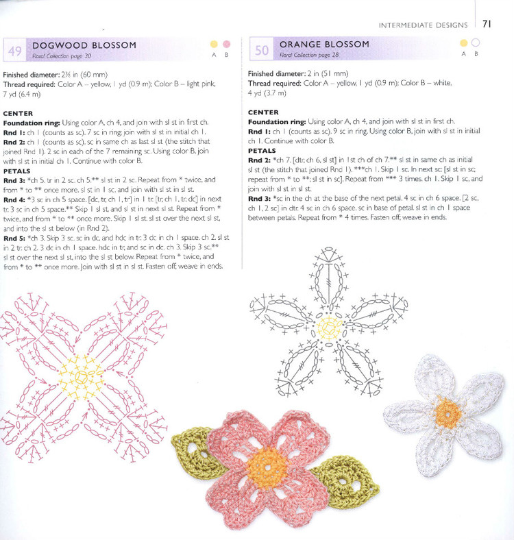 100LaceFlowersToCrochet 鉤單元花 - 紫蘇 - 紫蘇的博客