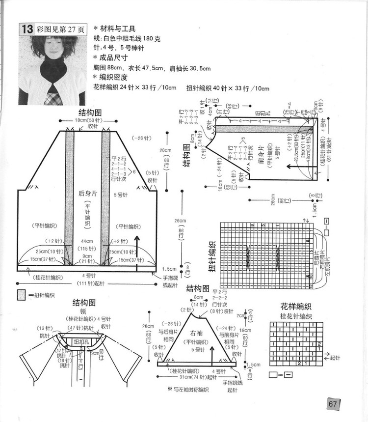 編織達(dá)人---毛衣篇 - 紫藤花瓣 - 月下紫藤
