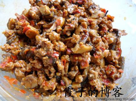 傾心打造又一道香辣味濃的    香辣香菇醬 - 霞子 - 豬豬的樂園