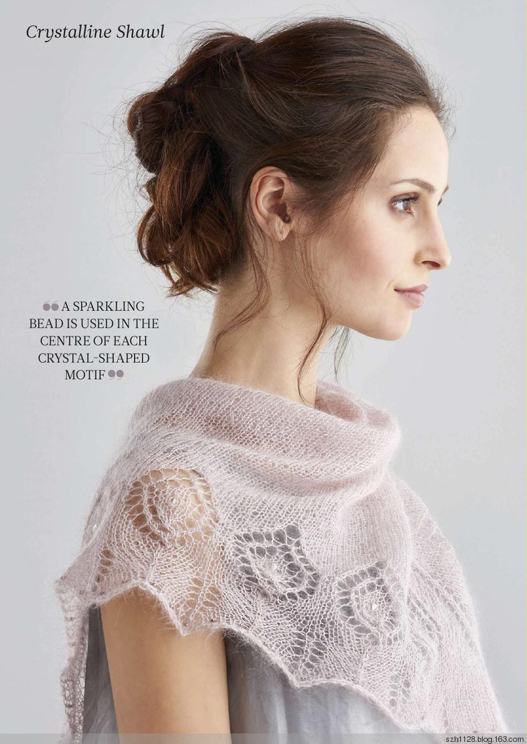 Crystalline Shawl（水晶般清澈）真絲馬海毛披肩 - 飛霜凝雪 - 飛霜凝雪