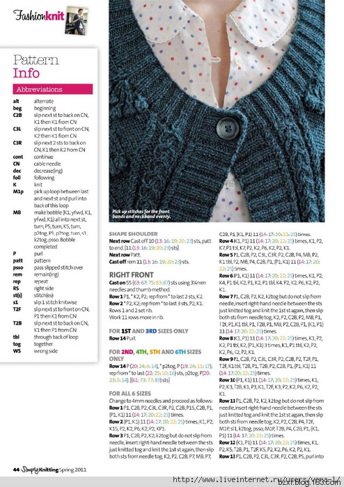 Simply Knitting 2011 spring - 編織幸福 - 編織幸福的博客