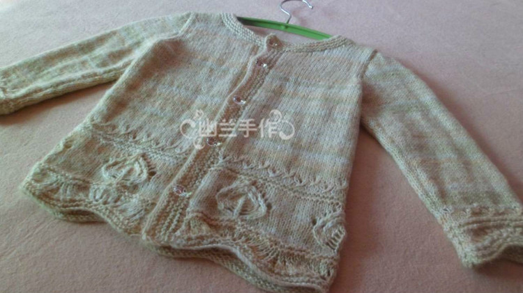 桂花香～～～葉子花女童套裝（開衫+背心裙） - 空谷幽蘭 - 指尖的溫柔～幽蘭の編織時(shí)光