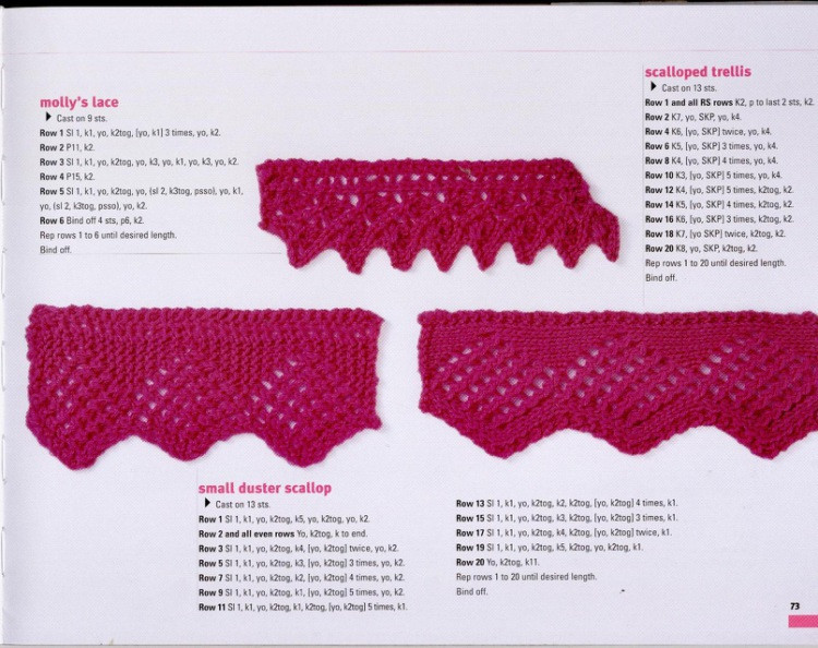 Knitting on the Edge: Ribs, Ruffles, Lace, Fringes, Floral, Points  Picots: The Essential Collection of 350 Decorative Borders針織邊緣： 肋骨、 褶邊、 花邊、 條紋，花卉，指出  Picots： 350 的裝飾邊框的基本集合 - 壹一 - 壹一的博客