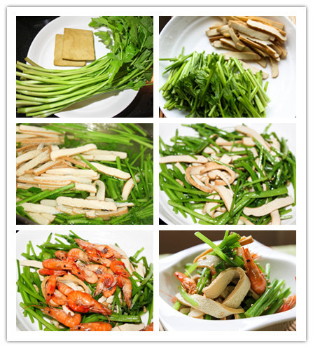 香芹豆干小河蝦--初夏涼拌菜 - 周太靚湯 - 周太靚湯