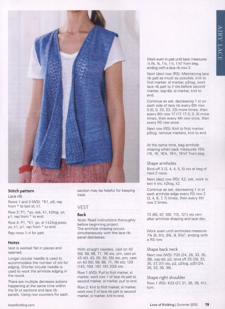 Love of Knitting  Summer 2015 - 輕描淡寫(xiě) - 輕描淡寫(xiě)