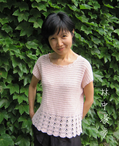 提高班作業(yè)--連肩兩分袖 - 林中漫步 - 鉤針時光