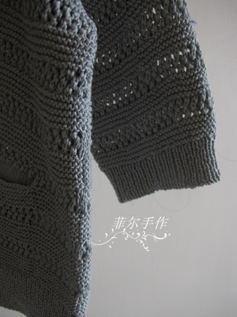 【菲爾手作】離落--- 短款寬松外搭開衫（美圖+女兒秀) - 菲爾 - 菲爾的編織博客