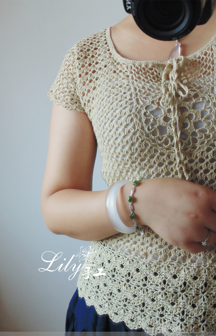 【Lily手工】--初見---蕾絲精致小衫 - Lily - Lily的手工編織天地