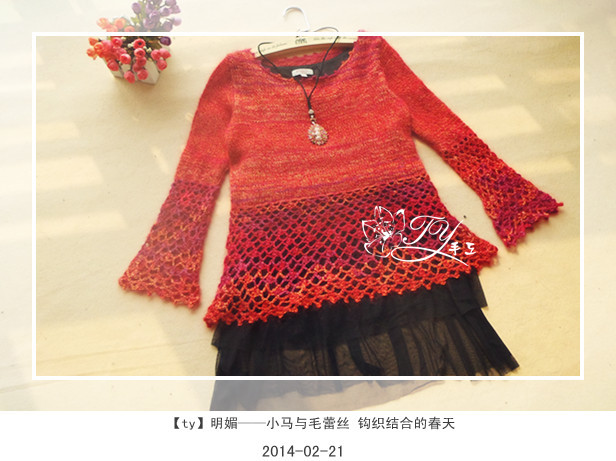 1410——明媚——小馬與毛蕾絲  鉤織結(jié)合的春天 - ty - ty 的 編織博客