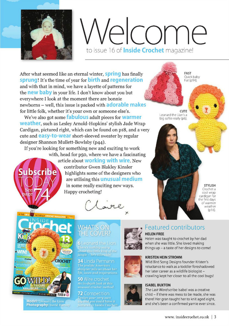 Inside Crochet №16 April 2011 - 輕描淡寫 - 輕描淡寫