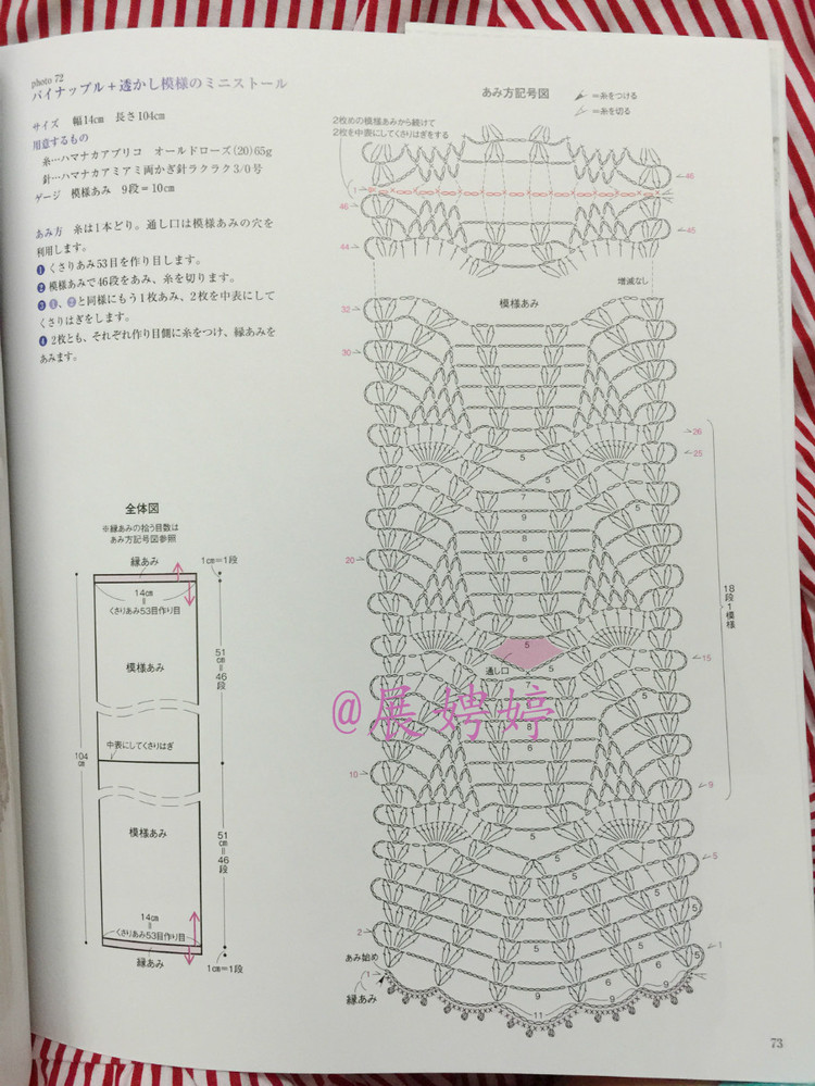 展娉婷高清下載：河合真弓かぎ針あみのショールとストール30―パイナップルあみがいっぱい - 展娉婷 - 展娉婷的鉤針世界