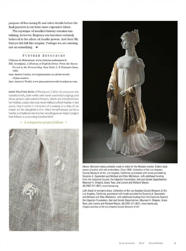 PieceWork  July/August 2015 - 輕描淡寫(xiě) - 輕描淡寫(xiě)