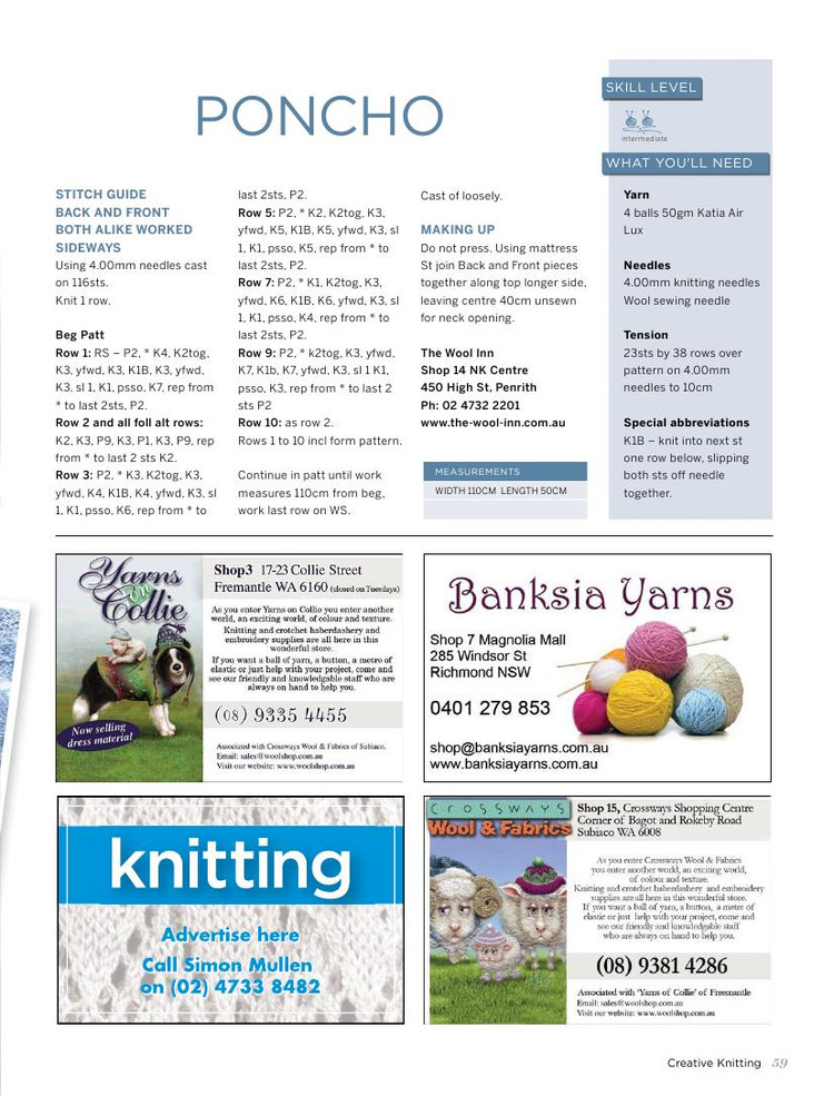 Creative Knitting Issue 51 2015 - 輕描淡寫 - 輕描淡寫