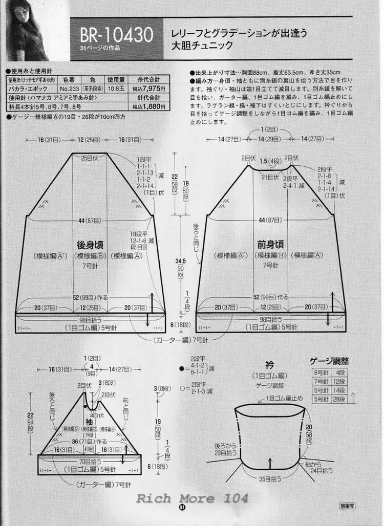 『多多媽咪』綠段---實(shí)用百搭套頭衫（201409） - 多多媽咪 - 多多媽咪の編織小窩窩